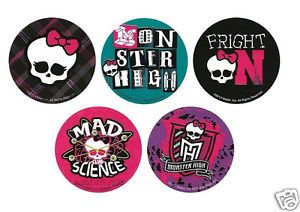 15 Monster High Stickers Kid Girl Party Goody Loot Gift Bag Filler Favor Supply