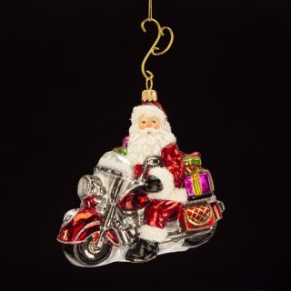 Christmas Kurt Adler Polonaise Motorcycle Santa AP0316