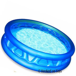 Intex Soft Side Inflatable Kids Swimming Pool 74" x 18" Blue Kiddie Pool