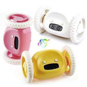 S5Y Geek Running Jumping Digital Robot Loud Alarm Clock Kid Boy Girl Toy Gift