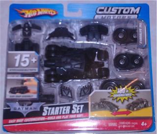 Batman Hot Wheels Custom Motors Starter Set The Batmobile Pull Back Toy