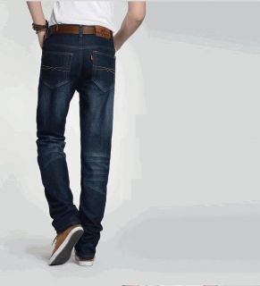 Men Winter Jeans Fleece Velvet Linning Straight Thick Pants Thermal Warm Trouser