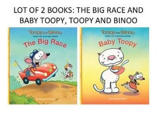 Lot of 2 Books Toopy and Binoo New  the Big Race Baby Toopy Very Nice Gift