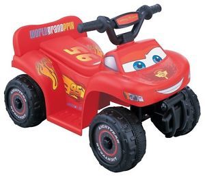 Disney Cars Quad Battery Operated Ride on Toy Lightning McQueen Power Wheels