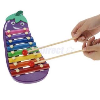 Rainbow Glockenspiel Xylophone Kid Musical Toy Percussion Instrument 8 Tone Note
