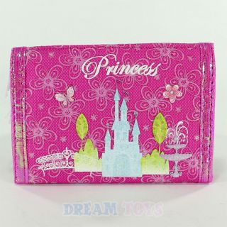 Disney Princesses Castle Trifold Wallet Girls Kids Rapunzel
