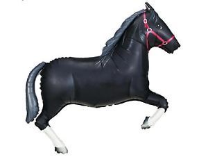 Horse Balloon Black Pony Western Party Supplies Rodeo Riding Birthday Supplies