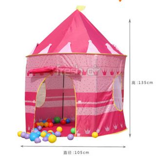 Folding Outdoor Indoor Kids Children Girls Play Tent House Princess Castle Toys