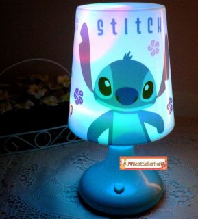 Two Functions♥disney Stitch Scrump Twilight Night Light Kids Sleep LED Bed Lamp