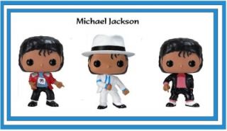 Funko Pop Rocks "Michael Jackson" Set of 3 3 75" Vinyl Figures in Stock Now