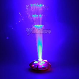 New Home Color Changing LED Fiber Optic Nightlight Lamp Light Pink Stand Home