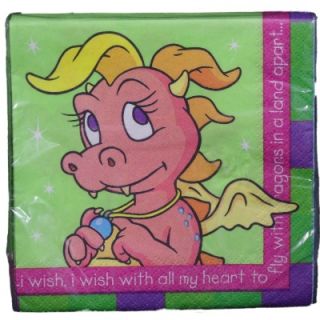 New Dragon Tales Birthday Party 16 Small Napkins Cassie