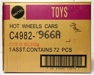 Hot Wheels 2004 Vintage 72 Car Case C4982 966A w First Ed's Seagment'S