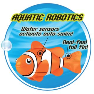Kids Robofish Water Activated Battery Powered Robo Fish Clownfish Shark Toy