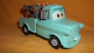 Disney Pixar Cars Movie Diecast Teal Blue Mater Fixed Eyes Toy RARE