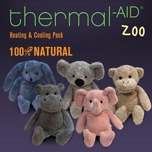 Thermal Aid 100 Natural Heating Cooling Plush Animals Reduces Fever Rabbit