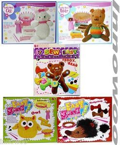 New Kids Easy Knitting Wool Toy Kit Arts and Craft Simple Starter Set Xmas Gift