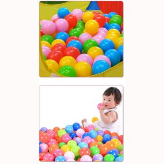 30pcs Soft Plastic Pit Ball 7 Bright Color Play Tent Tunnel Toy Kids Pets