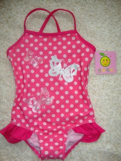 New Baby Girls Bathing Suit Swimwear Kids Girls Swimsuit Butterfly Size 2 7T