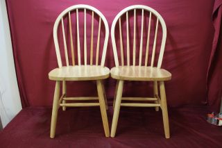 Winsome Wood Windsor Chair Natural Set of 2 Dinning Kitchen Furniture 17"