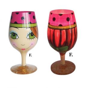 Beautiful New Sugar High Social Shoe Lady Ceramic Hand Painted Goblet