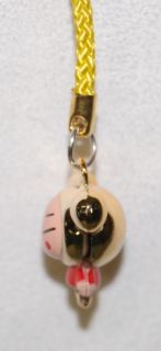 Gold Pucca Charm Cell Phone Pendant Asian Toy Gift New