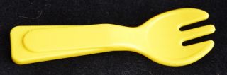 Vintage 1978 Fisher Price 919 Yellow Fork Toy Fun with Food Kitchen Stove Part