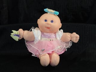 1995 Cabbage Patch Kid Blonde Baby Doll Pink Dress Toy