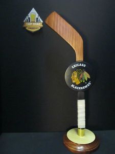 Chicago Blackhawks Hockey Kegerator Beer Tap Handle