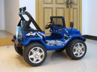 Kids Rechargeable Battery Jeep Wrangler Raptor Ride on Toy Car 