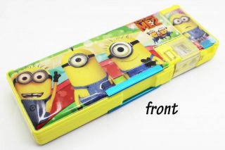 New School Supplies Multifunction Pencil Boxes Despicable Me Q015