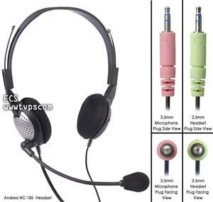 Andrea NC 185 NC185 Noise Cancelling Microphone Headset