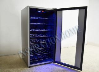 32 BTL Bottle Single Zone Thermo Electric Wine Cooler Refrigerator I EA43EC 75