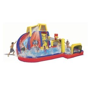 Banzai Aqua Sports Water Park Pool Heavy Duty Inflatable Kids Childs Slide