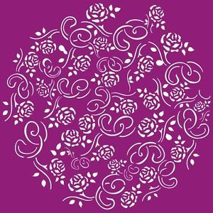 Flower Pattern Airbrush Stencil Template Paint Wall Home T Shirt New 003239Y L