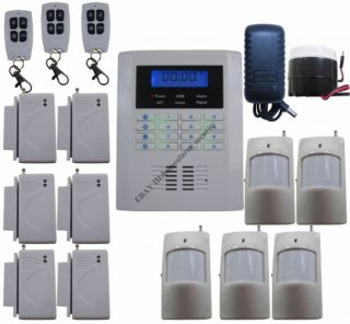 A91 Quad 4 Bands GSM PSTN Wireless Home Security Alarm Burglar System Auto Call