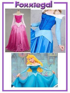 Blue Deluxe Aurora Fancy Dress Adult Costume Disney Princess Sleeping Beauty