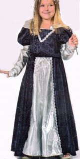 Girls Princess Costume Dress Up Play Fancy Deluxe Halloween Renaissance Medieval