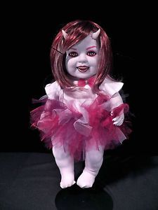 OOAK Krypt Kiddies Vampire Goth Horror Gothic Repaint Demon Reborn Doll Evil