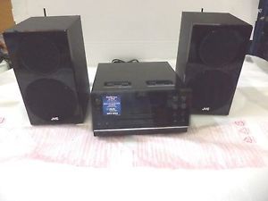 JVC UX F3 CD Micro Component Shelf Stereo Audio System Dual Dock for iPod Radio