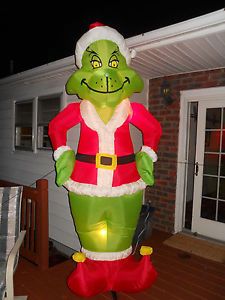 Gemmy 8' Dr Seuss Grinch Inflatable Christmas Lighted Yard Decor
