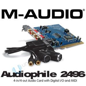 Audio Audiophile 2496 24 Bit 96kHz PCI Interface Card On PopScreen