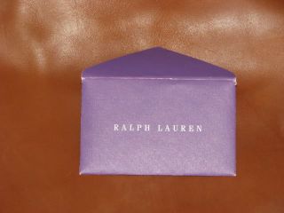 $2 900 Ralph Lauren Purple Label Collection Womens Brown Tan Leather Purse Bag