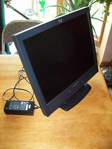 HP Pavilon VF52 LCD Flat Screen Black Computer Monitor Computor 15'' Used