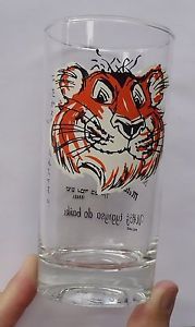 1960s Esso Gasoline Put A Tiger in Your Tank Various Languages Drinking Glass