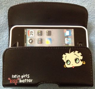 Betty Boop Latin Girl Pouch Case Clip iPhone 4S 4 8 16 32 64 G GB 8g 16g 32G 64G