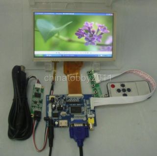 HDMI VGA 2AV LCD Driver Board 7inch 800 480 AT070TN92 LCD Touch Panel Remote