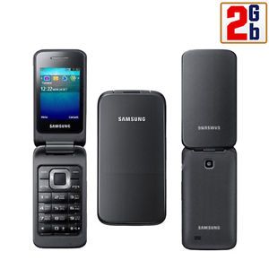 New Samsung C3520 2GB Black Unlocked Quadband GSM Flip Cell Phone