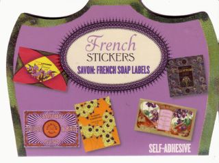 Vintage Repro Die Cut Stickers French Soap Labels Savon Antique Style Brand New