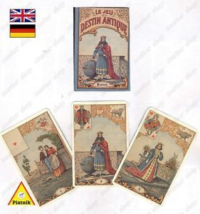 Piatnik Le Jeu Destin Antique 1944 Fortune Telling Cards 2 Languages 122